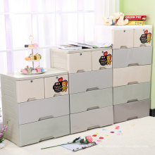 Fashion Plastic Storage Schublade Schrank mit Schloss (FL-157)